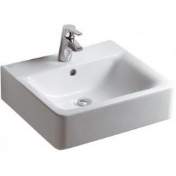 Lavabo CONNECT CUBE avec trop-plein 500 mm blanc IDEAL STANDARD