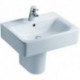 Lavabo CONNECT CUBE avec trop-plein 550 mm blanc IDEAL STANDARD