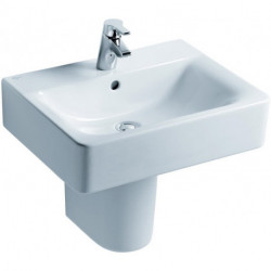 Lavabo CONNECT CUBE avec trop-plein 550 mm blanc IDEAL STANDARD