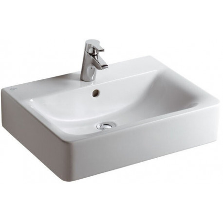 Lavabo CONNECT CUBE avec trop-plein 600 mm blanc IDEAL STANDARD