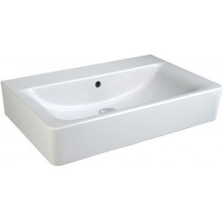 Lavabo CONNECT CUBE sans trou pour robinetterie, avec trop-plein 550 mm blanc IDEAL STANDARD