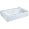 Lavabo CONNECT CUBE sans trou pour robinetterie et trop-plein 600 mm blanc IDEAL STANDARD