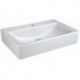 CONNECT CUBE trou pour robinetterie pour lavabo percé au milieu, sans revêtement 600 mm blanc IDEAL STANDARD