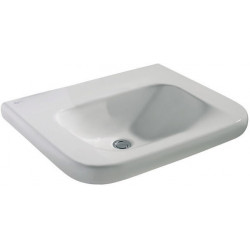 Lavabo CONTOUR 21 accessible en fauteuil roulant, 600 x 555 x 175 mm sans trou pour robinet et trop-plein blanc IDEAL STANDARD