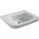 Lavabo CONTOUR 21 accessible en fauteuil roulant, 600 x 555 x 175 mm sans trou pour robinet et trop-plein blanc IDEAL STANDARD