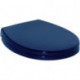 Abattant WC CONTOUR 21 charnières en acier inoxydable bleu IDEAL STANDARD