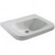 Lavabo CONTOUR 21 accessible aux fauteuils roulants, 650 x 555 x 175 mm sans trou pour robinetterie et trop-plein blanc IDEAL STANDARD