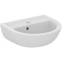 Lave-mains EUROVIT 1 trou pour robinet, avec trop-plein, 450 x 350 x 15 blanc IDEAL STANDARD