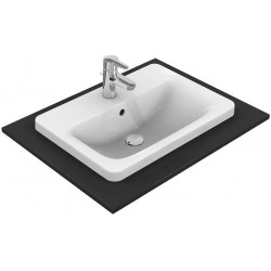 Lavabo à encastrer CONNECT rectangulaire 580x430x175mm blanc