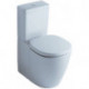 Combinaison WC sur pied à fond creux CONNECT 360 x 660 x 775 mm blanc IDEAL STANDARD