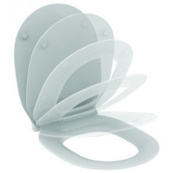 Abattant WC CONNECT AIR avec couvercle à fermeture amortie (sandwich) blanc IDEAL STANDARD