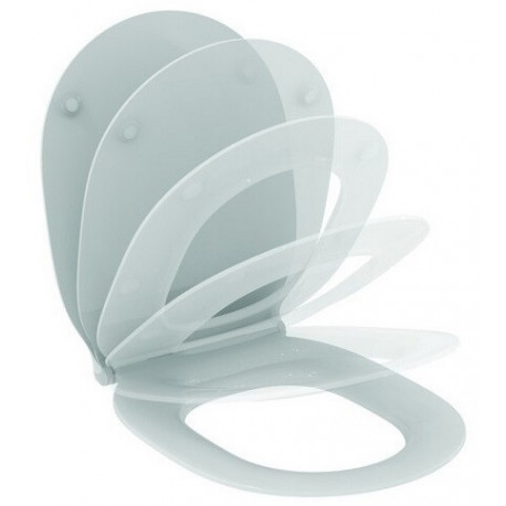 Abattant WC CONNECT AIR avec couvercle à fermeture amortie (sandwich) blanc IDEAL STANDARD
