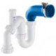 Bonde IDS CONTOUR 21 Plus pour lavabo avec aileron blanc
