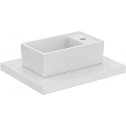 Lave-mains EUROVIT 370x210x120mm blanc 1 trou pour robinet, sans trop-plein IDEAL STANDARD