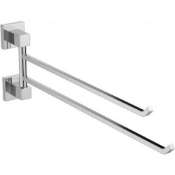 Porte-serviettes IOM SQUARE double chrome IDEAL STANDARD