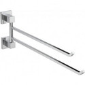 Porte-serviettes IOM SQUARE double chrome IDEAL STANDARD