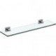 Etagère en verre IOM SQUARE 500x135x45mm chromé IDEAL STANDARD