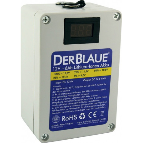 Batterie 12V. 6Ah Lithium-Ionen Akku