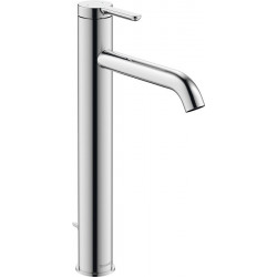mitigeur monocommande de lavabo Duravit C.1XLavec garniture de vidage chroméé