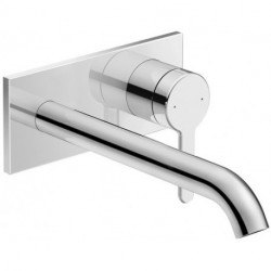 Mitigeur lavabo C.1 projection 225 W 173mm noir mat bec rallongé invisible