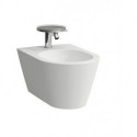 Bidet mural KARTELL, version 1 trou pour robinet, blanc mat LAUFEN
