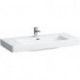 Lavabo LAUFEN PRO S 1050 x 460 mm avec trop-plein, version LAUFEN blanc avec 3 trous de robinetterie