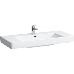 Lavabo LAUFEN PRO S 1050 x 460 mm avec trop-plein, version LAUFEN blanc avec 3 trous de robinetterie