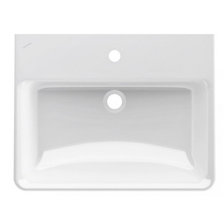 Lavabo LAUFEN PRO S 600 x 465 mm avec trop-plein, version 1 trou pour robinet LAUFEN blanc