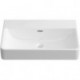 LAUFEN PRO S lavabo 600 x 465 mm avec trop-plein, sans trou pour robinet blanc LAUFEN