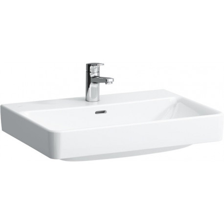 Lavabo LAUFEN PRO S 650 x 465 mm avec trop-plein, version 1 trou pour robinet LAUFEN blanc