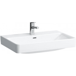 Lavabo LAUFEN PRO S 700 x 465 mm avec trop-plein, version 1 trou pour robinet LAUFEN blanc