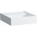 Lave-mains KARTELL 460 x 460 mm sans trop-plein, sans trou pour robinet blanc LAUFEN