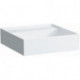 Lave-mains KARTELL 460 x 460 mm sans trop-plein, sans trou pour robinet blanc LCC LAUFEN