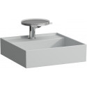 Lave-mains KARTELL 460 x 460 mm sans trop-plein, sans trou pour robinetterie gris LAUFEN