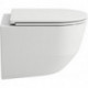 WC suspendu LAUFEN PRO S, sans bride, à fond creux, compact blanc LCC LAUFEN