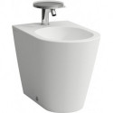 Bidet sur pied KARTELL 1 version trou robinet, blanc mat LAUFEN
