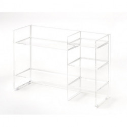 Etagère KARTELL 750 x 265 x 530 mm cristal clair LAUFEN