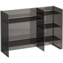 Etagère KARTELL 750 x 265 x 530 mm gris fumé LAUFEN