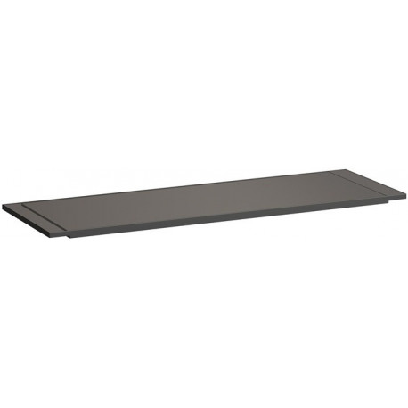KARTELL étagère pour baignoire, 750 x 250 x 15 mm, gris fumée LAUFEN