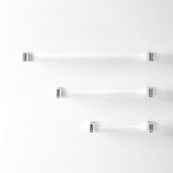 Porte-serviettes KARTELL 450 x 75 x 40 mm cristal clair LAUFEN