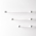 Porte-serviettes KARTELL 450 x 75 x 40 mm cristal clair LAUFEN