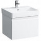 Meuble sous-vasque LAUFEN PRO S 520 x 390 x 450 mm 1 tiroir, 1 tiroir intérieur blanc mat LAUFEN