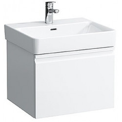 Meuble sous-vasque LAUFEN PRO S 520 x 390 x 450 mm 1 tiroir, 1 tiroir intérieur blanc mat LAUFEN