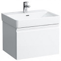 Meuble sous-vasque LAUFEN PRO S 570 x 390 x 450 mm 1 tiroir et tiroir intérieur blanc mat LAUFEN