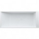 Baignoire KARTELL 1700 x 750 mm avec éclairage LED dans le trop-plein blanc LAUFEN