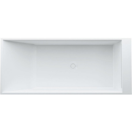 Baignoire KARTELL 1700 x 750 mm avec éclairage LED dans le trop-plein blanc LAUFEN