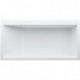 Baignoire à encastrer KARTELL 1700 x 860 mm, angle à droite avec éclairage LED dans le trop-plein blanc LAUFEN