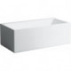 Baignoire KARTELL 1700 x 860 mm avec éclairage LED dans le trop-plein blanc LAUFEN