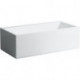 Baignoire KARTELL 1700 x 860 mm avec éclairage LED dans le trop-plein blanc LAUFEN
