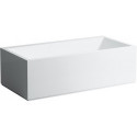 Baignoire KARTELL 1700 x 860 mm avec éclairage LED dans le trop-plein blanc LAUFEN